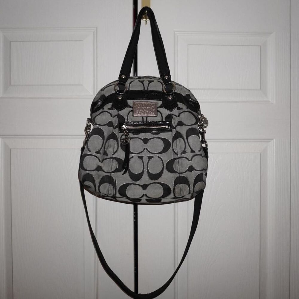 Coach Women's Black and Grey Bag
